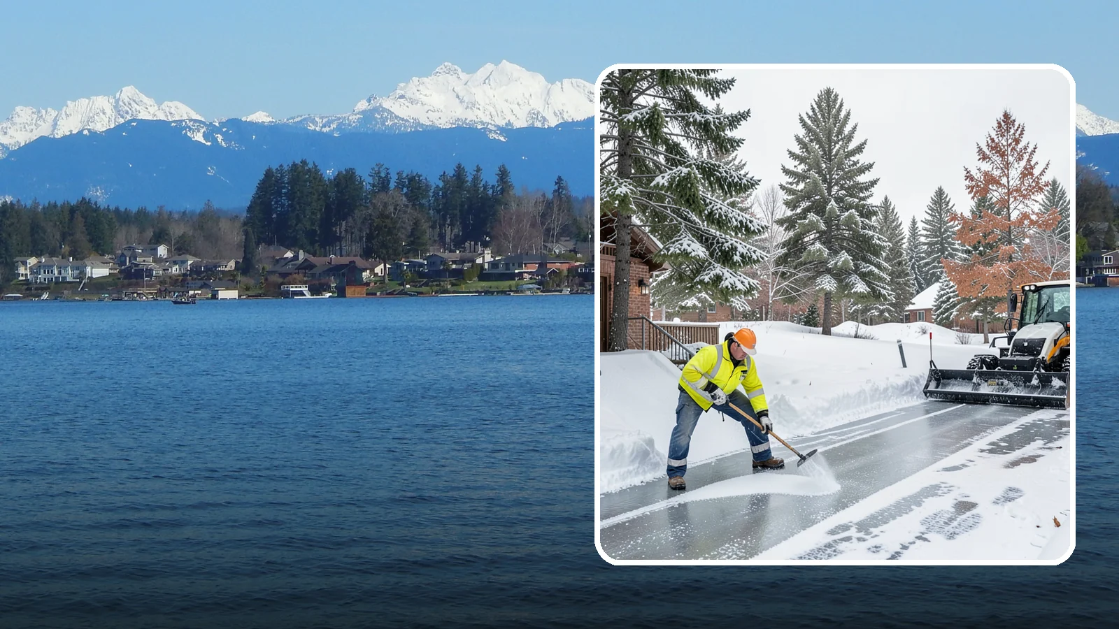 Slip Hazard Treatment in Lake Stevens, Snohomish County, WA - Slip hazard treatment restores safe traction on the icy entrances, ramps, and walkways where Western Washington falls most often...