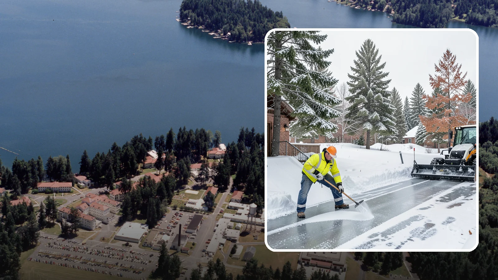 Slip Hazard Treatment in Lakewood, Pierce County, WA - Slip hazard treatment restores safe traction on the icy entrances, ramps, and walkways where Western Washington falls most often...