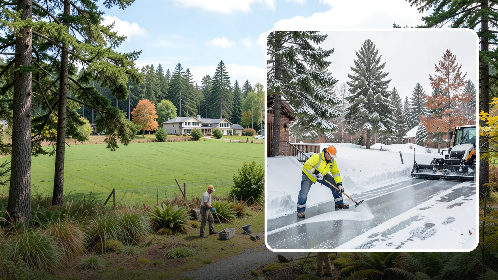 Slip Hazard Treatment in Lyman, Skagit County, WA - Slip hazard treatment restores safe traction on the icy entrances, ramps, and walkways where Western Washington falls most often...