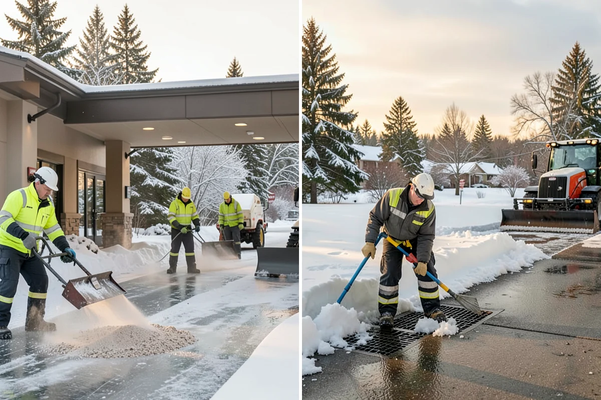 Slip Hazard Treatment in Lyman, Skagit County, WA - Inspect entrances, ramps, and walkways for glaze and refreeze