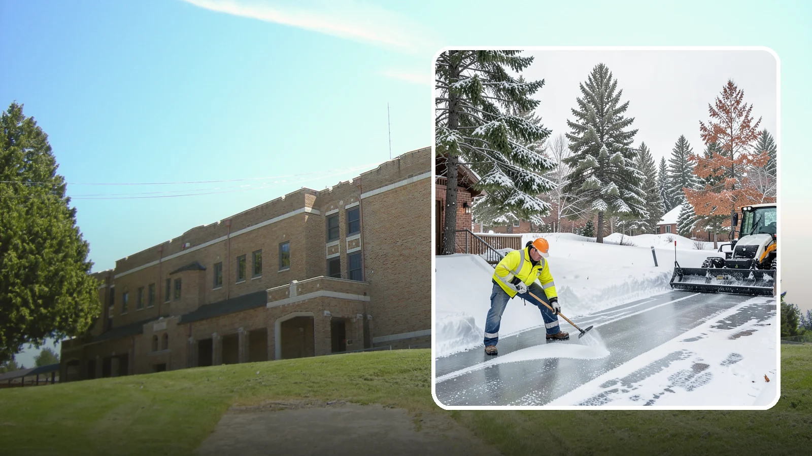 Slip Hazard Treatment in Maple Valley, King County, WA - Slip hazard treatment restores safe traction on the icy entrances, ramps, and walkways where Western Washington falls most often...