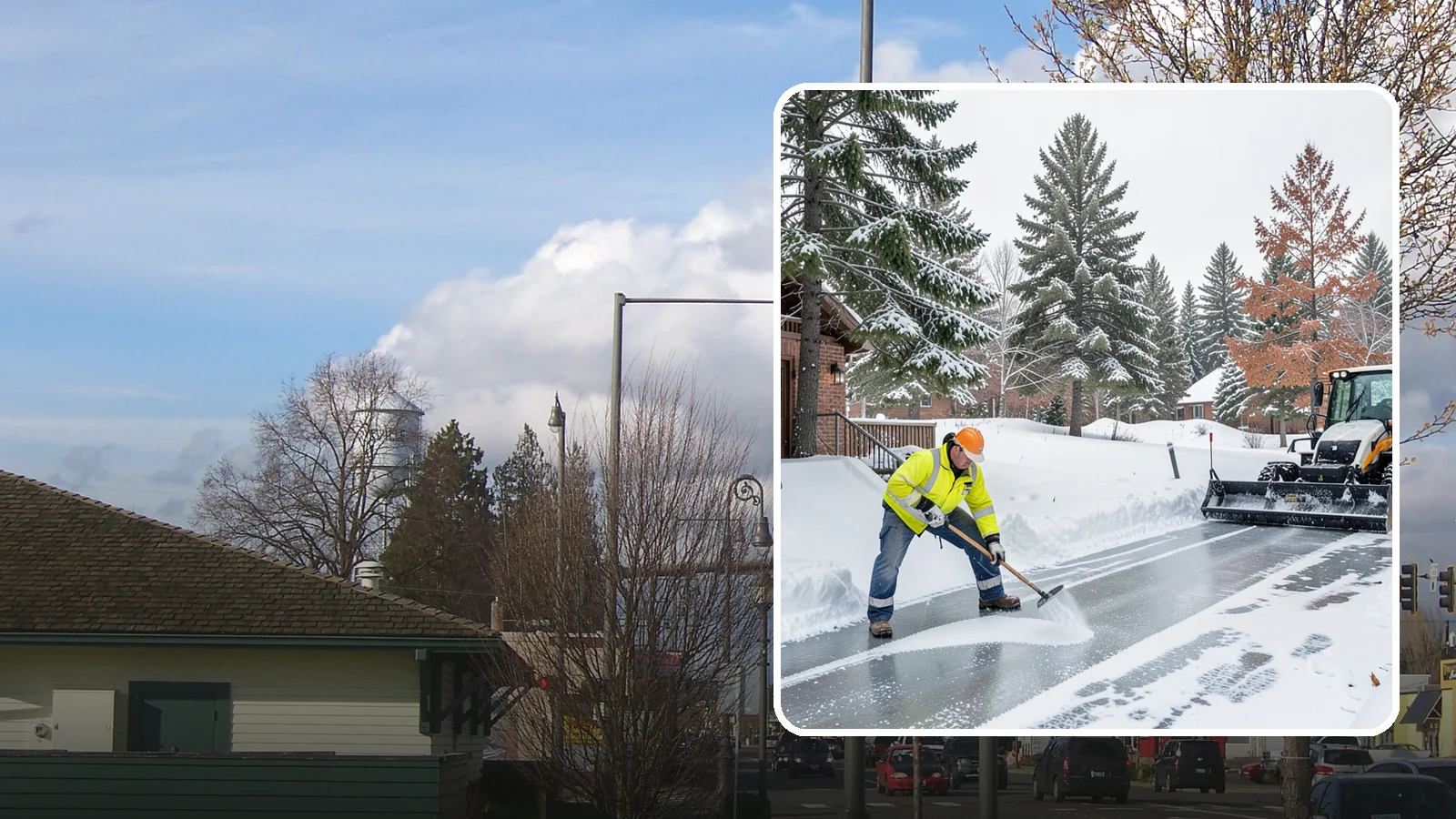 Slip Hazard Treatment in Marysville, Snohomish County, WA - Slip hazard treatment restores safe traction on the icy entrances, ramps, and walkways where Western Washington falls most often...