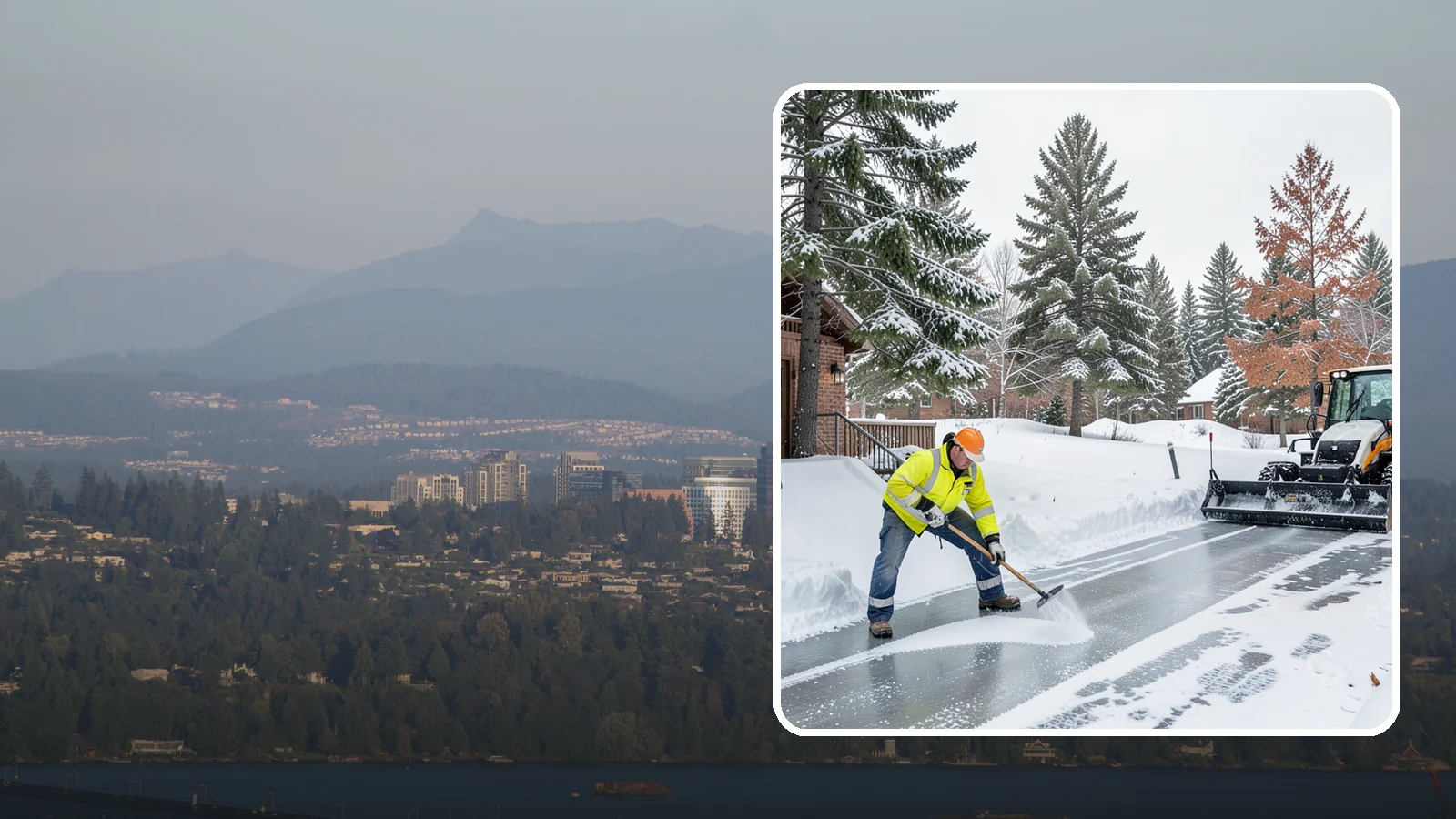 Slip Hazard Treatment in Medina, King County, WA - Slip hazard treatment restores safe traction on the icy entrances, ramps, and walkways where Western Washington falls most often...