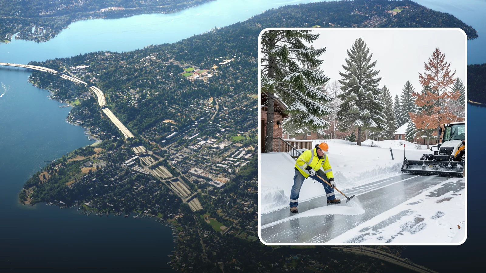 Slip Hazard Treatment in Mercer Island, King County, WA - Slip hazard treatment restores safe traction on the icy entrances, ramps, and walkways where Western Washington falls most often...