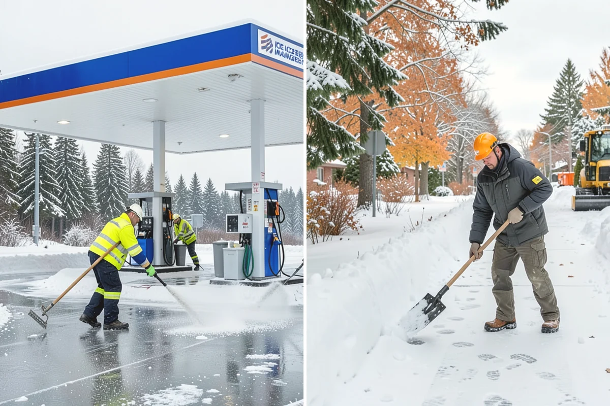 Slip Hazard Treatment in Mercer Island, King County, WA - Inspect entrances, ramps, and walkways for glaze and refreeze