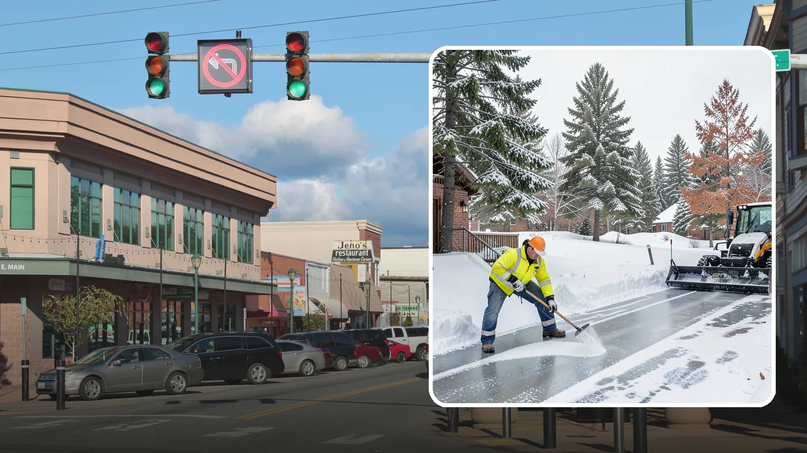 Slip Hazard Treatment in Monroe, Snohomish County, WA - Slip hazard treatment restores safe traction on the icy entrances, ramps, and walkways where Western Washington falls most often...