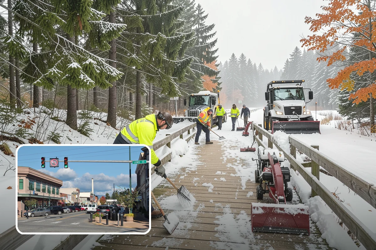 Slip Hazard Treatment in Monroe, Snohomish County, WA - Restores grip exactly where pedestrians slip and fall most