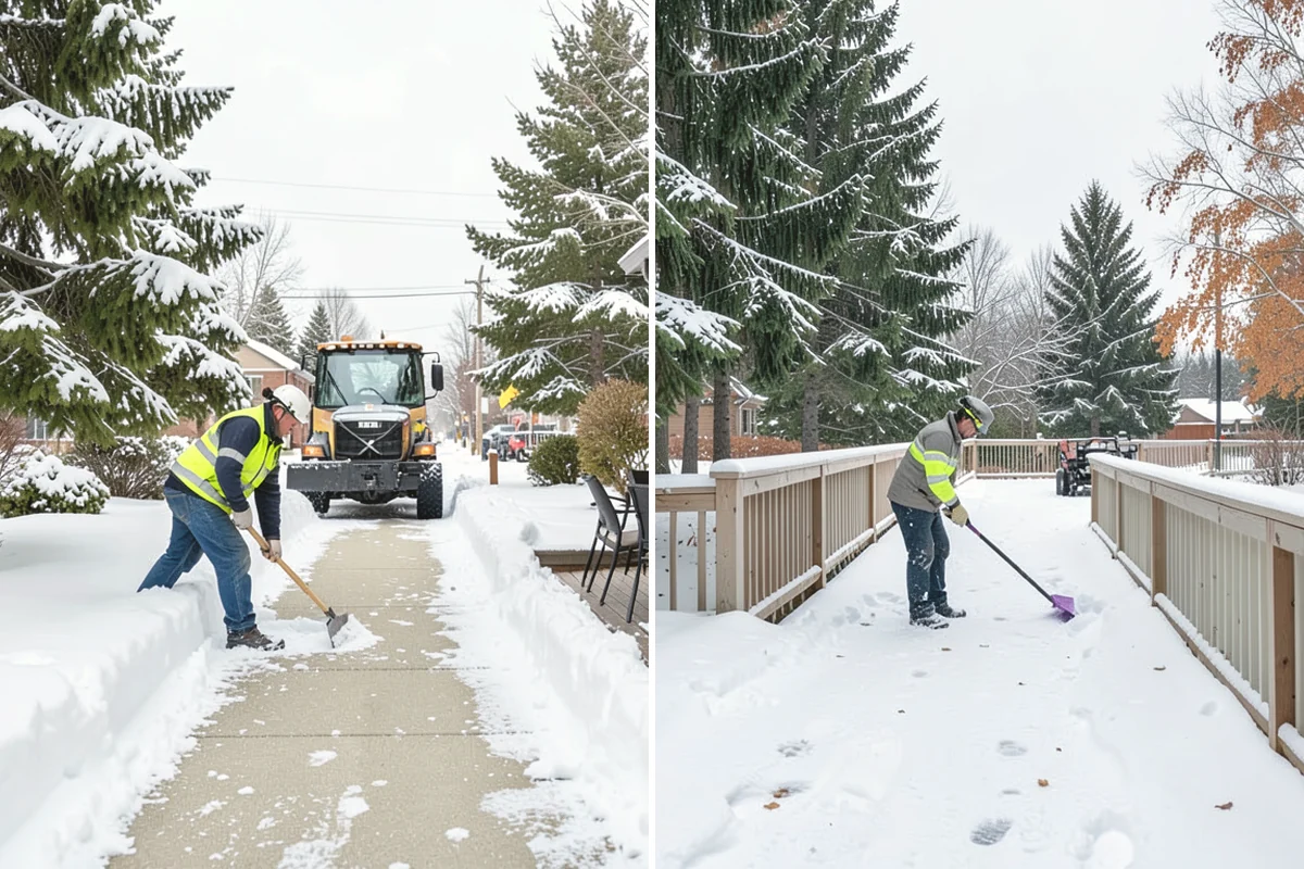 Slip Hazard Treatment in Monroe, Snohomish County, WA - Inspect entrances, ramps, and walkways for glaze and refreeze