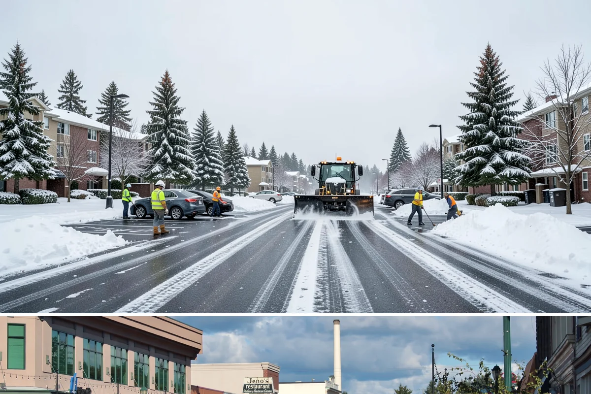 Slip Hazard Treatment in Monroe, Snohomish County, WA - Slip hazard treatment is in steady demand from November through February whenever Puget Sound daytime melt refreezes into...