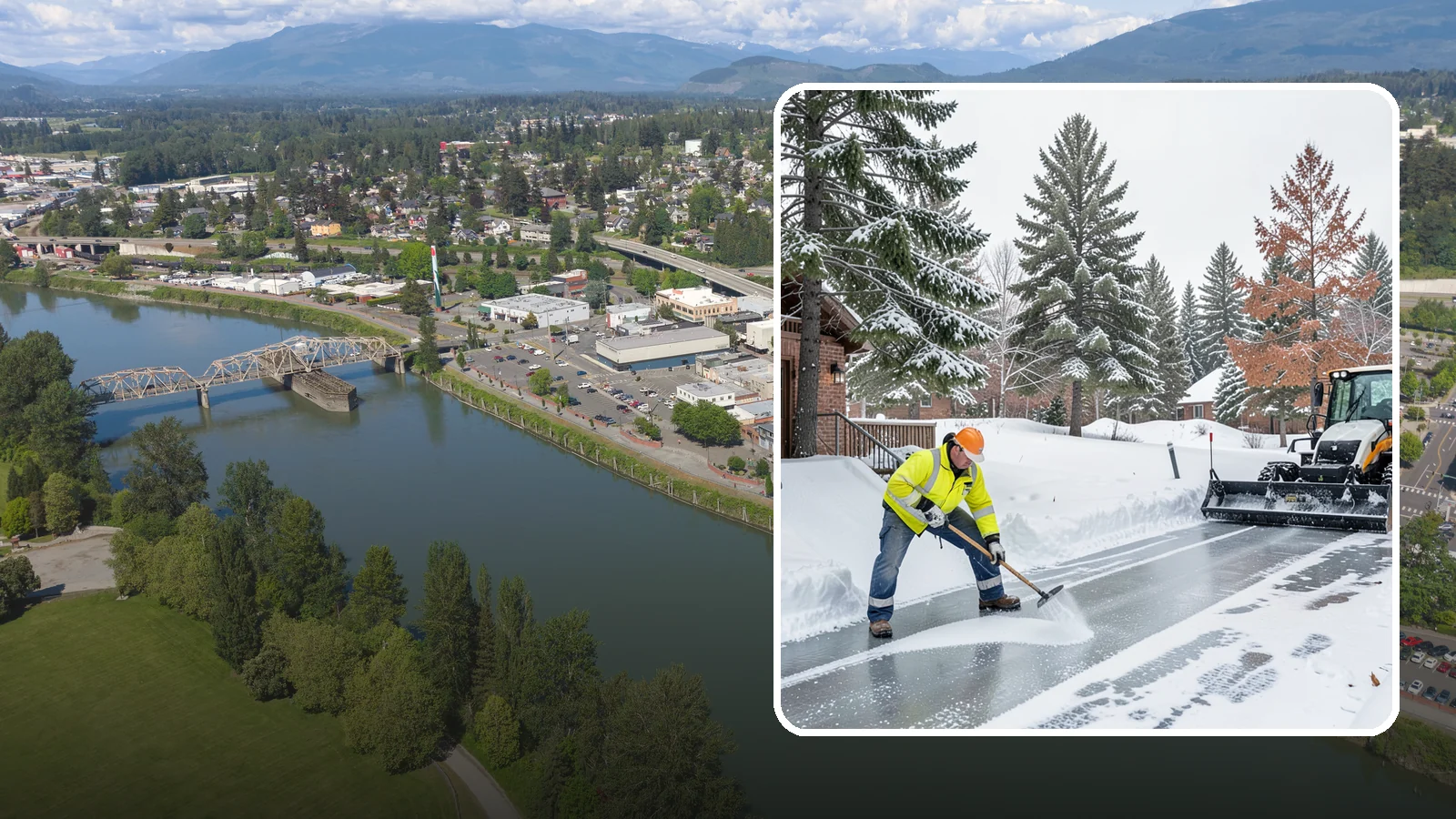 Slip Hazard Treatment in Mount Vernon, Skagit County, WA - Slip hazard treatment restores safe traction on the icy entrances, ramps, and walkways where Western Washington falls most often...
