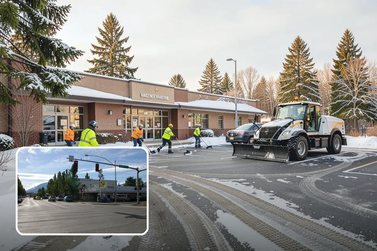 Slip Hazard Treatment in North Bend, King County, WA - Restores grip exactly where pedestrians slip and fall most