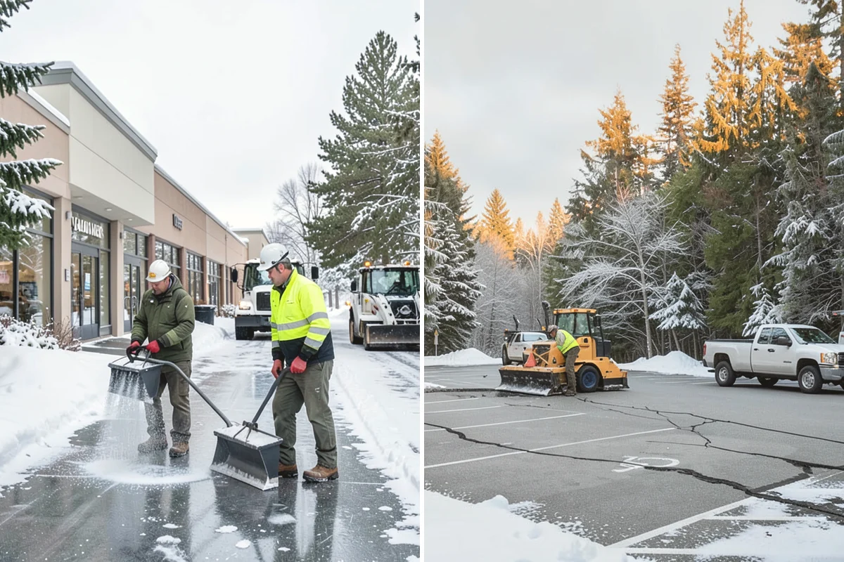 Slip Hazard Treatment in North Bend, King County, WA - Inspect entrances, ramps, and walkways for glaze and refreeze