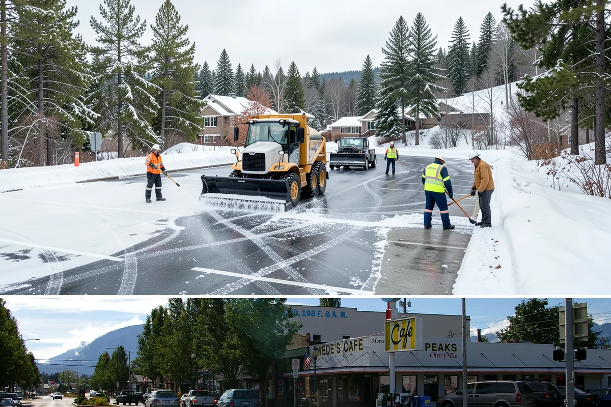 Slip Hazard Treatment in North Bend, King County, WA - Slip hazard treatment is in steady demand from November through February whenever Puget Sound daytime melt refreezes into...