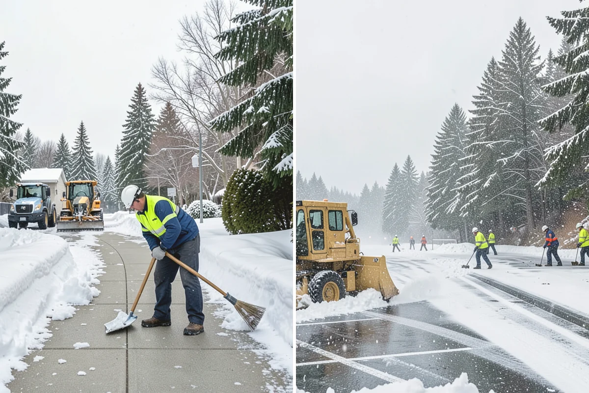 Slip Hazard Treatment in Oak Harbor, Island County, WA - Inspect entrances, ramps, and walkways for glaze and refreeze