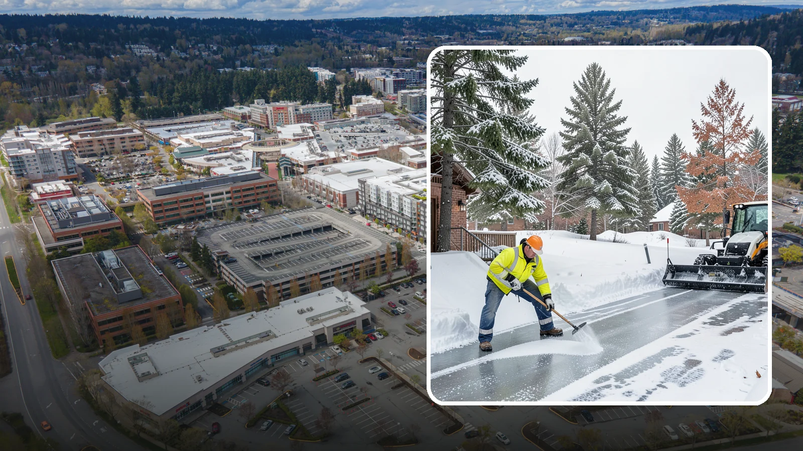 Slip Hazard Treatment in Redmond, King County, WA - Slip hazard treatment restores safe traction on the icy entrances, ramps, and walkways where Western Washington falls most often...