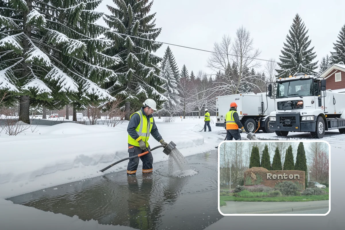 Slip Hazard Treatment in Renton, King County, WA - Restores grip exactly where pedestrians slip and fall most