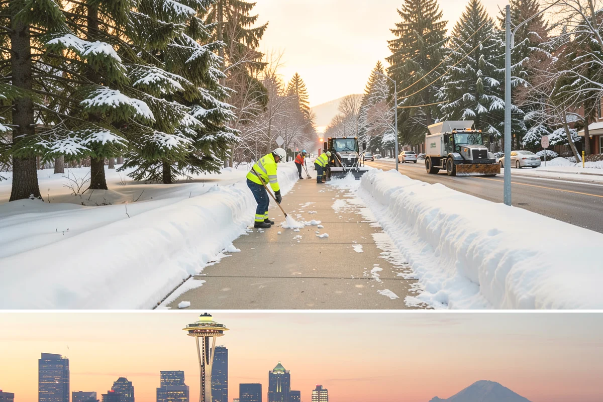 Slip Hazard Treatment in Seattle, King County, WA - Slip hazard treatment is in steady demand from November through February whenever Puget Sound daytime melt refreezes into...