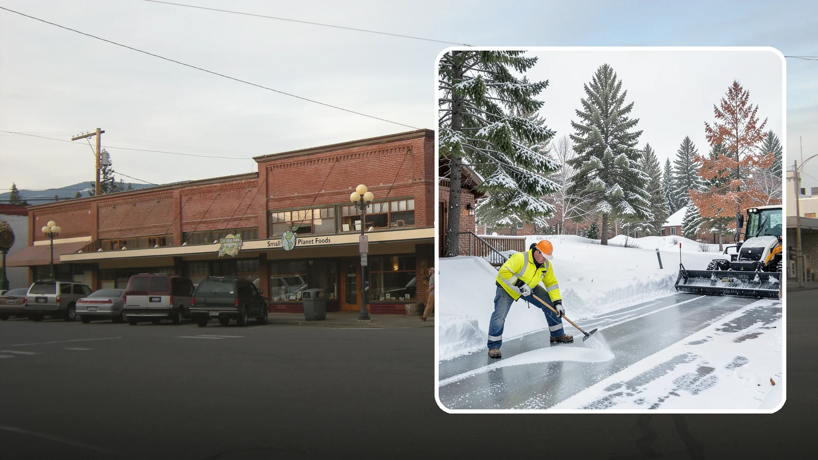 Slip Hazard Treatment in Sedro-Woolley, Skagit County, WA - Slip hazard treatment restores safe traction on the icy entrances, ramps, and walkways where Western Washington falls most often...