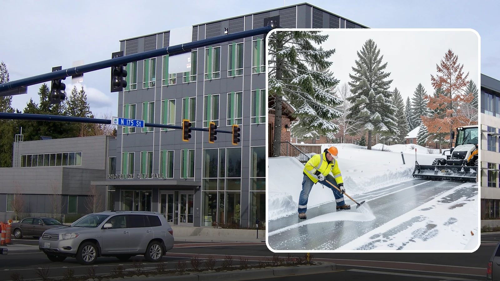 Slip Hazard Treatment in Shoreline, King County, WA - Slip hazard treatment restores safe traction on the icy entrances, ramps, and walkways where Western Washington falls most often...