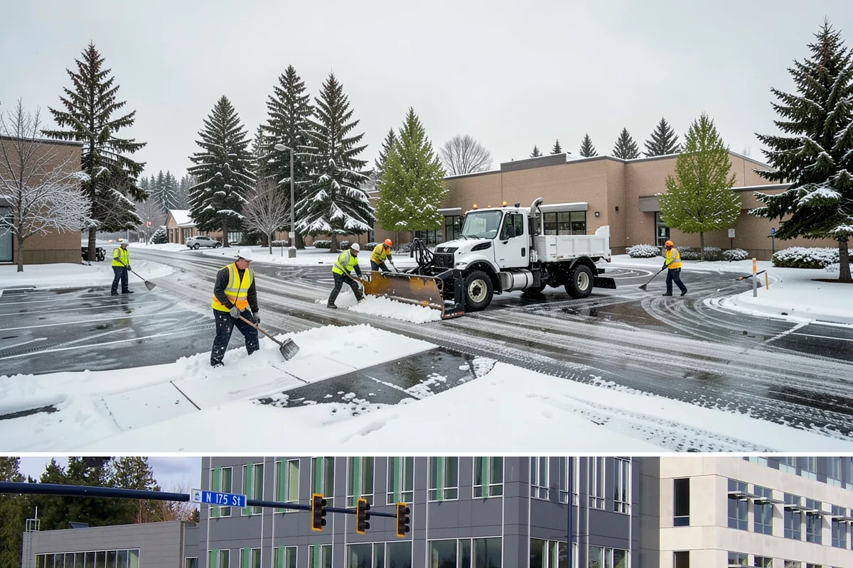 Slip Hazard Treatment in Shoreline, King County, WA - Slip hazard treatment is in steady demand from November through February whenever Puget Sound daytime melt refreezes into...