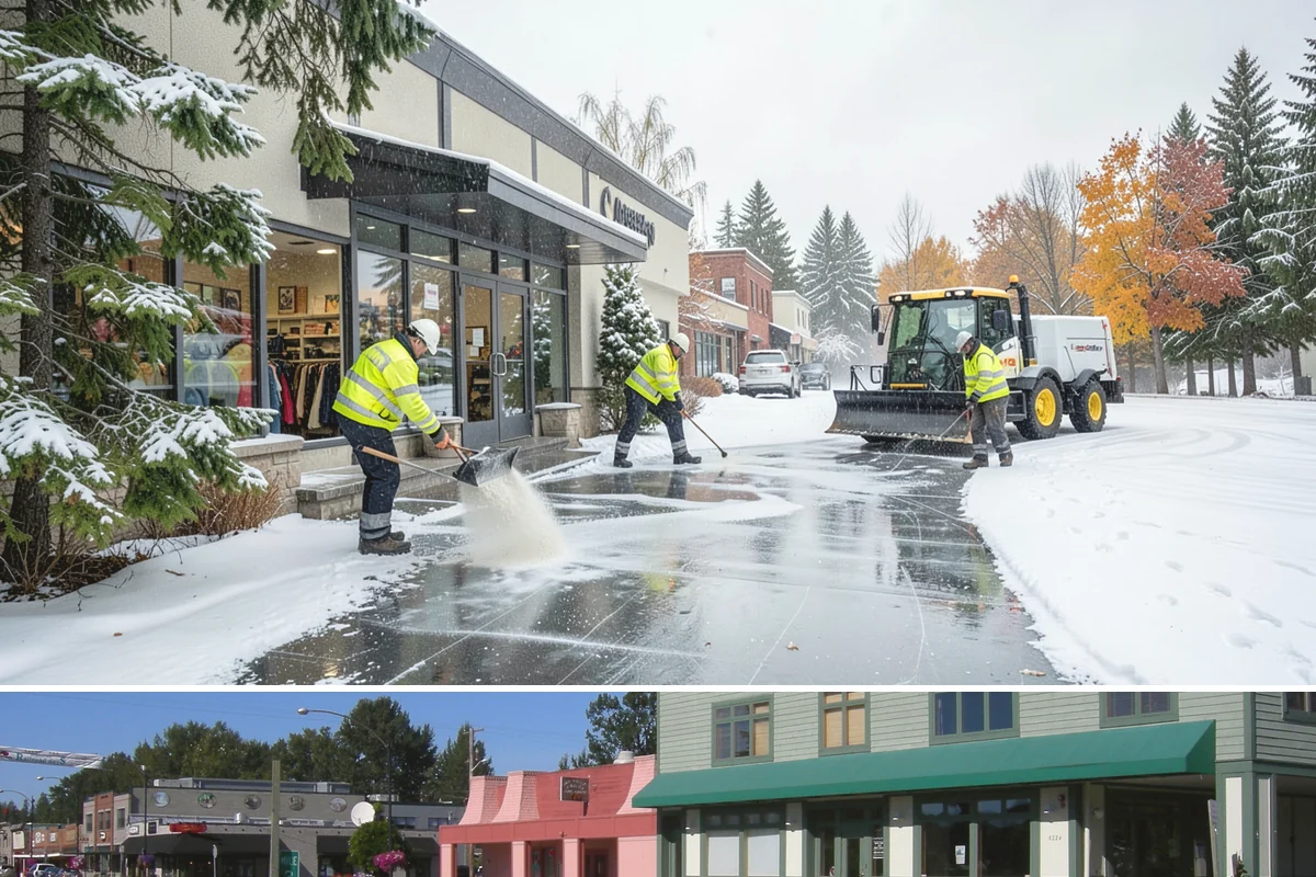 Slip Hazard Treatment in Snoqualmie, King County, WA - Slip hazard treatment is in steady demand from November through February whenever Puget Sound daytime melt refreezes into...