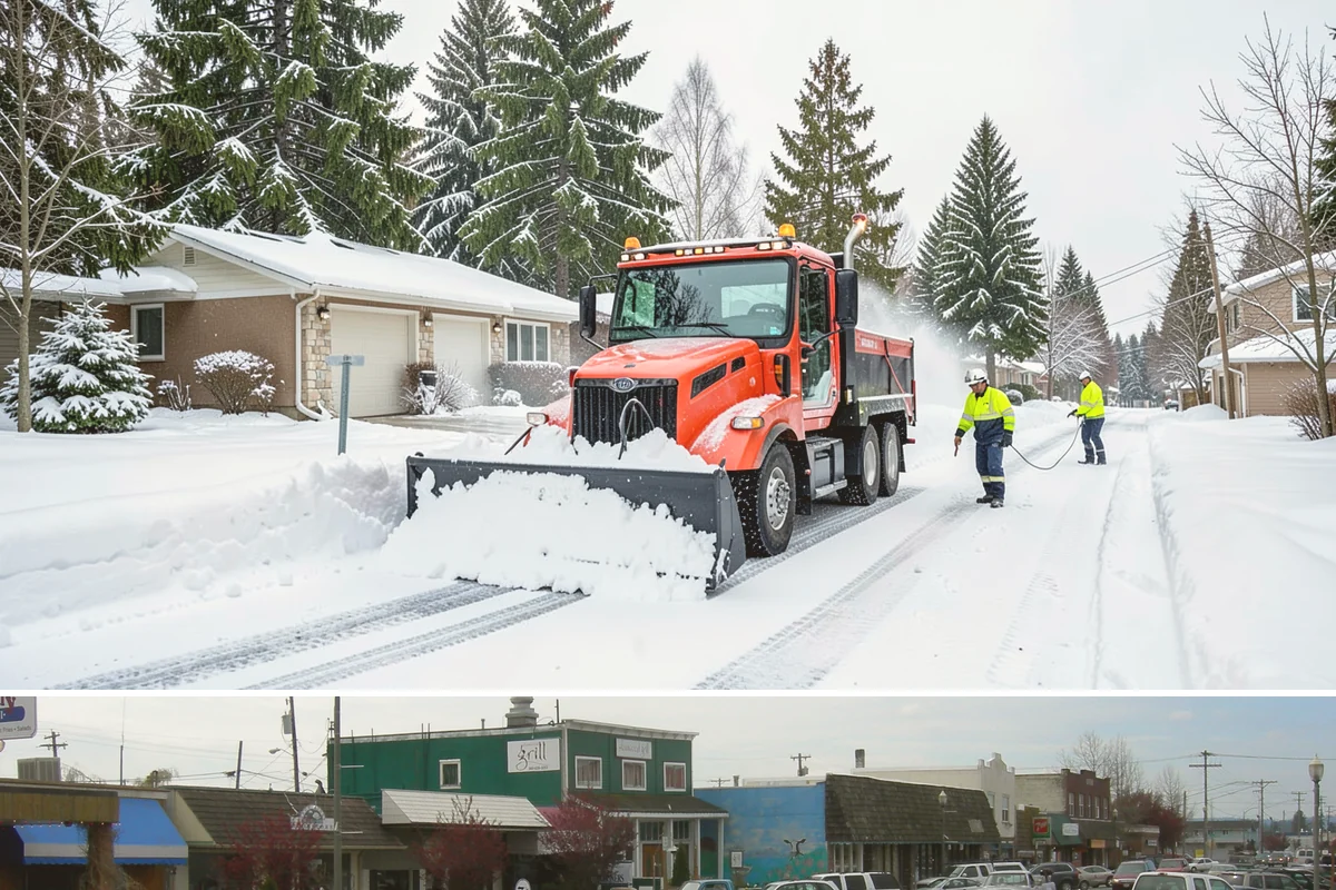 Slip Hazard Treatment in Stanwood, Snohomish County, WA - Slip hazard treatment is in steady demand from November through February whenever Puget Sound daytime melt refreezes into...