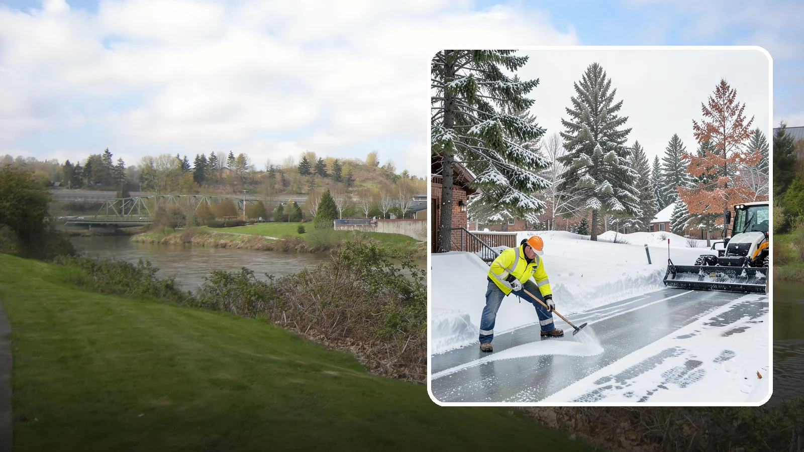 Slip Hazard Treatment in Tukwila, King County, WA - Slip hazard treatment restores safe traction on the icy entrances, ramps, and walkways where Western Washington falls most often...