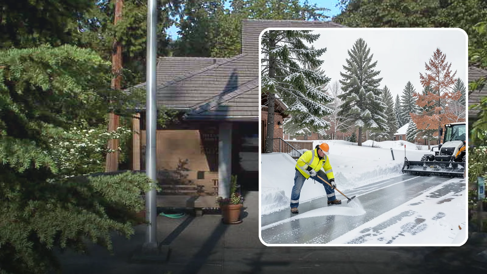 Slip Hazard Treatment in Yarrow Point, King County, WA - Slip hazard treatment restores safe traction on the icy entrances, ramps, and walkways where Western Washington falls most often...