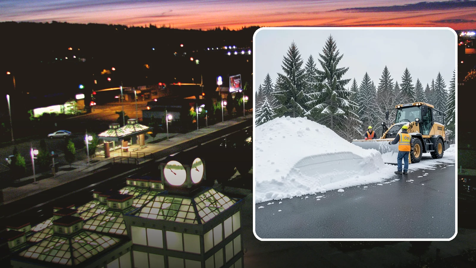 Slush Removal in Auburn, King County, WA - We remove the messy slush that forms when Western Washington snow meets our marginal freezing temperatures.