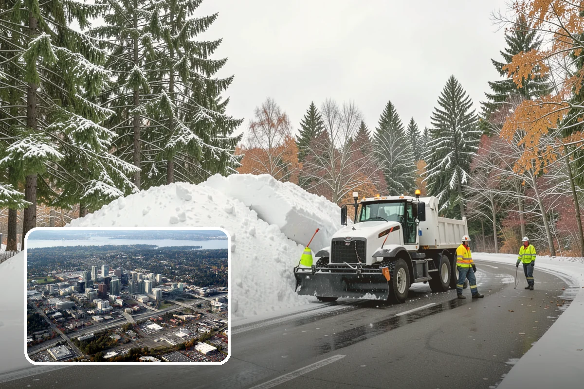 Slush Removal in Bellevue, King County, WA - Removal of waterlogged slush before it tracks indoors or refreezes
