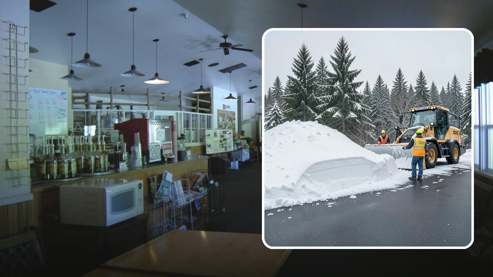 Slush Removal in Black Diamond, King County, WA - We remove the messy slush that forms when Western Washington snow meets our marginal freezing temperatures.