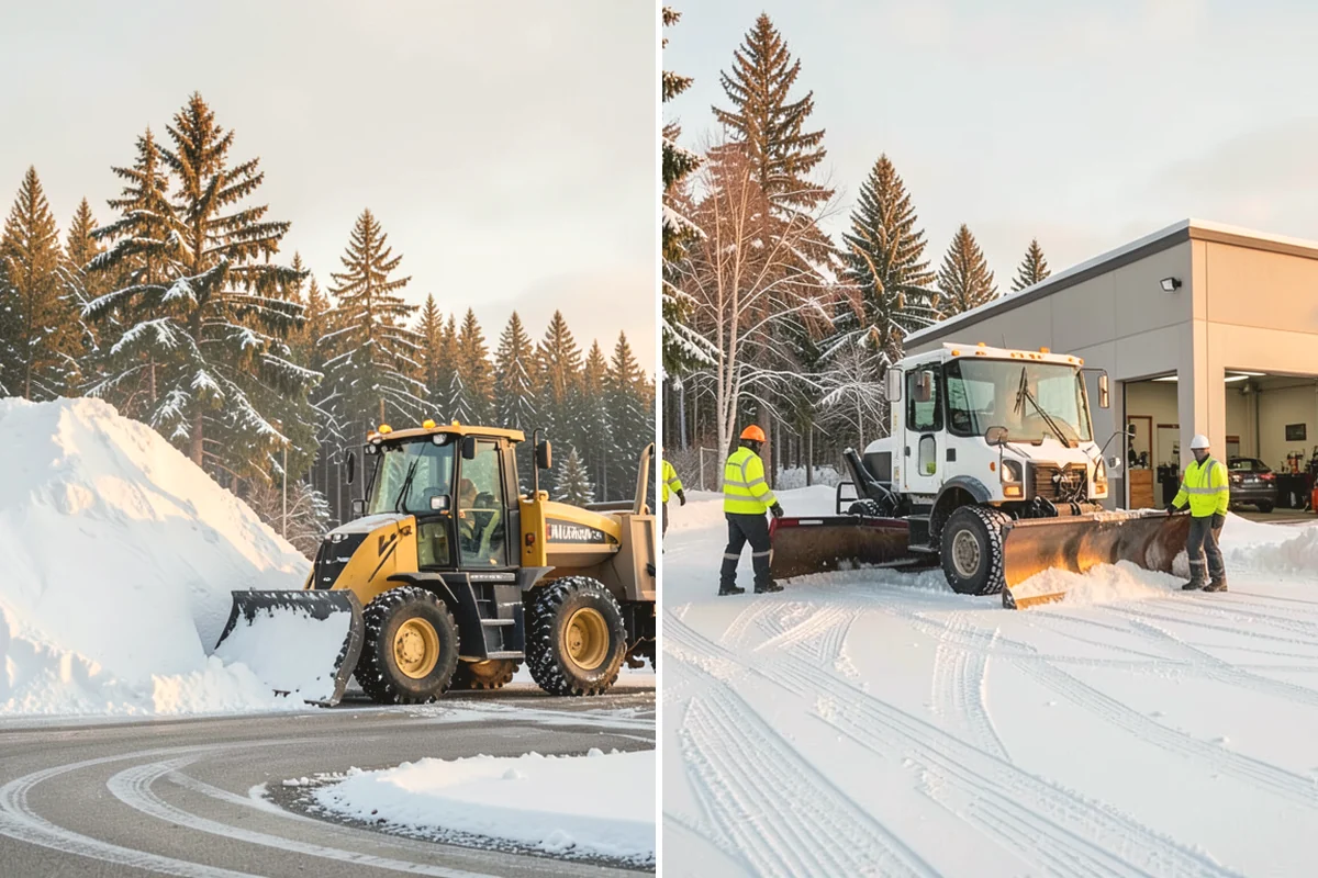Slush Removal in Black Diamond, King County, WA - Push and scrape slush from drive lanes and walkways