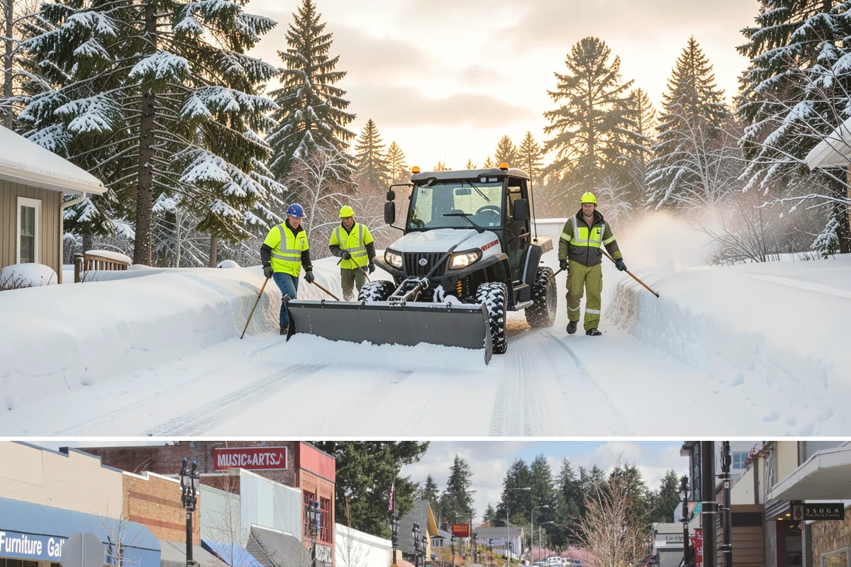 Slush Removal in Bothell, King County, WA - Slush removal is most frequent from November through February whenever snow falls onto pavement warm enough to partly melt it.