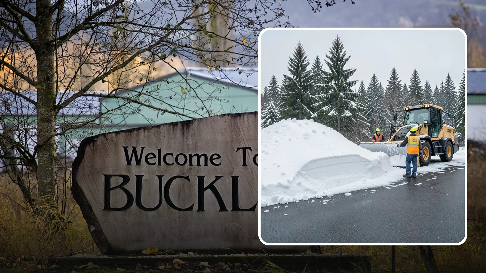 Slush Removal in Buckley, Pierce County, WA - We remove the messy slush that forms when Western Washington snow meets our marginal freezing temperatures.