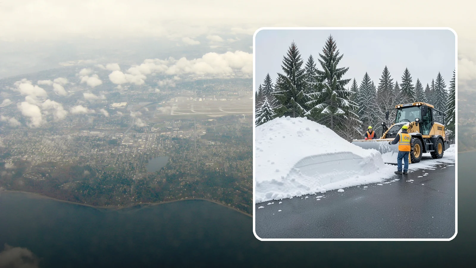 Slush Removal in Burien, King County, WA - We remove the messy slush that forms when Western Washington snow meets our marginal freezing temperatures.