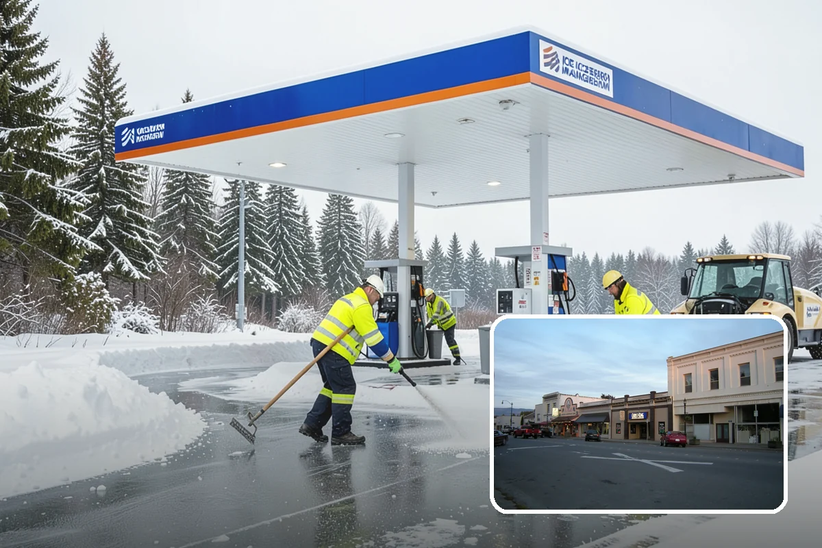 Slush Removal in Burlington, Skagit County, WA - Removal of waterlogged slush before it tracks indoors or refreezes