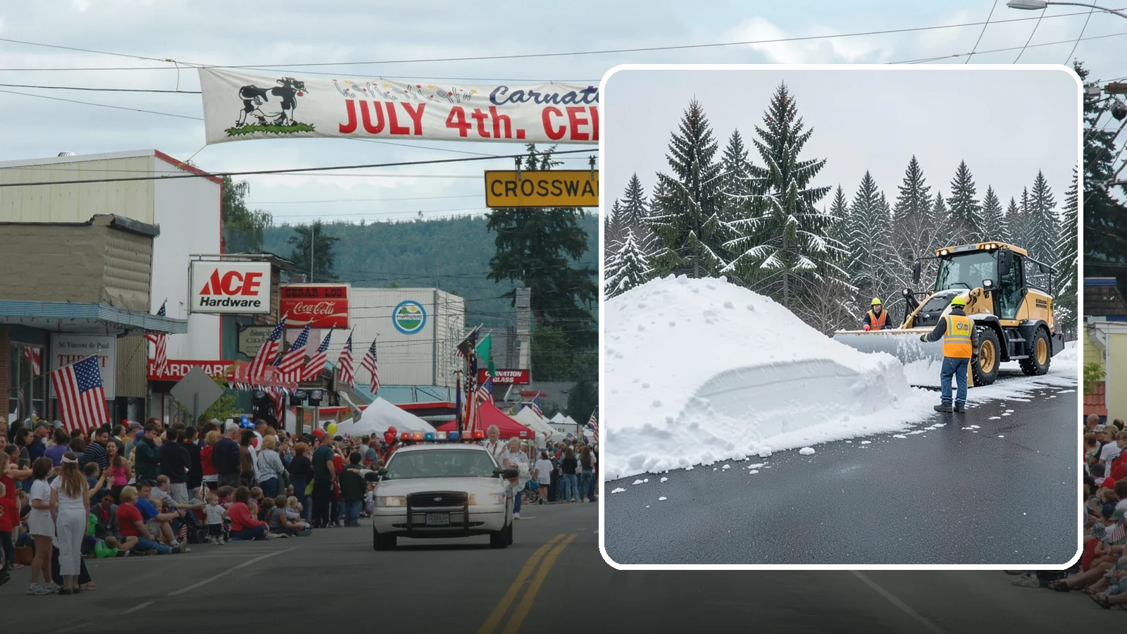 Slush Removal in Carnation, King County, WA - We remove the messy slush that forms when Western Washington snow meets our marginal freezing temperatures.