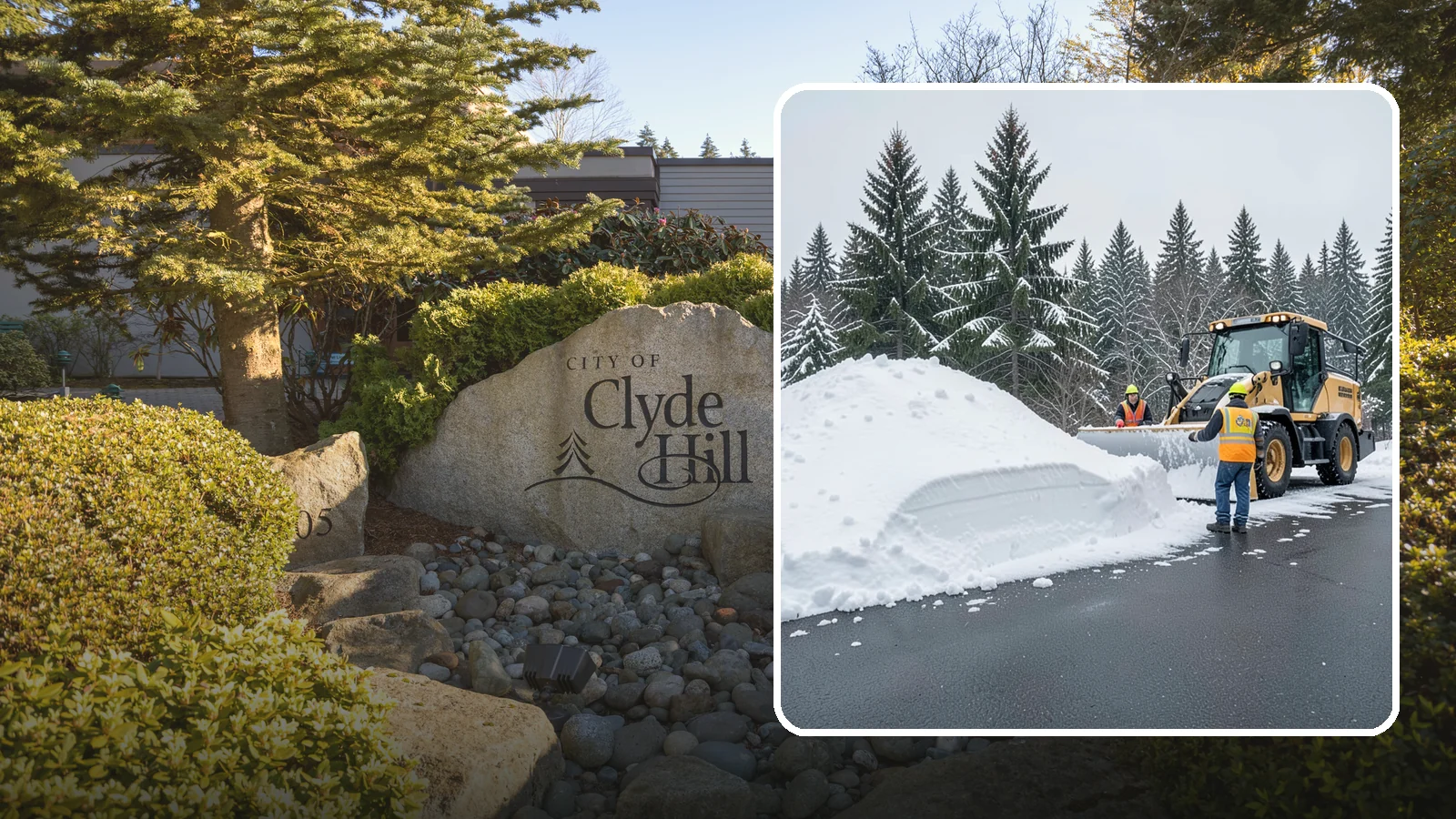 Slush Removal in Clyde Hill, King County, WA - We remove the messy slush that forms when Western Washington snow meets our marginal freezing temperatures.