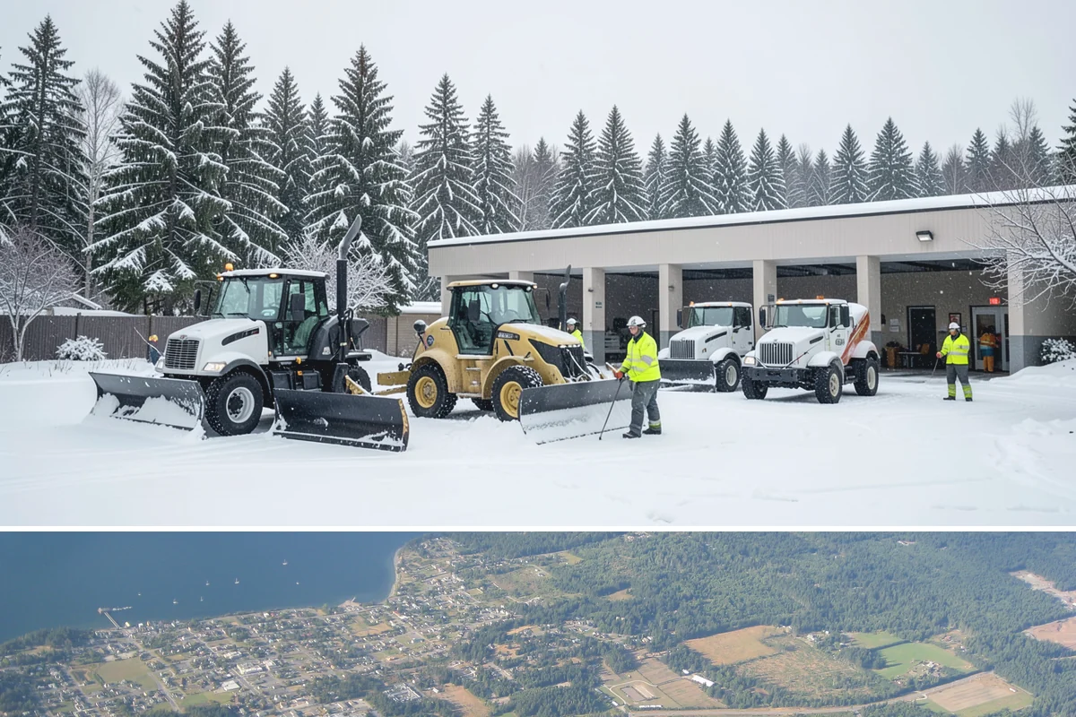 Slush Removal in Coupeville, Island County, WA - Slush removal is most frequent from November through February whenever snow falls onto pavement warm enough to partly melt it.