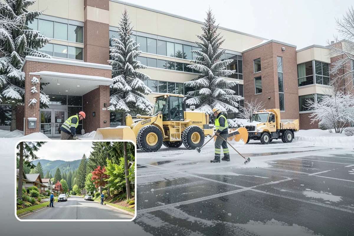 Slush Removal in Darrington, Snohomish County, WA - Removal of waterlogged slush before it tracks indoors or refreezes