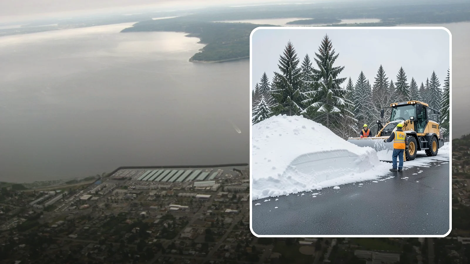 Slush Removal in Des Moines, King County, WA - We remove the messy slush that forms when Western Washington snow meets our marginal freezing temperatures.