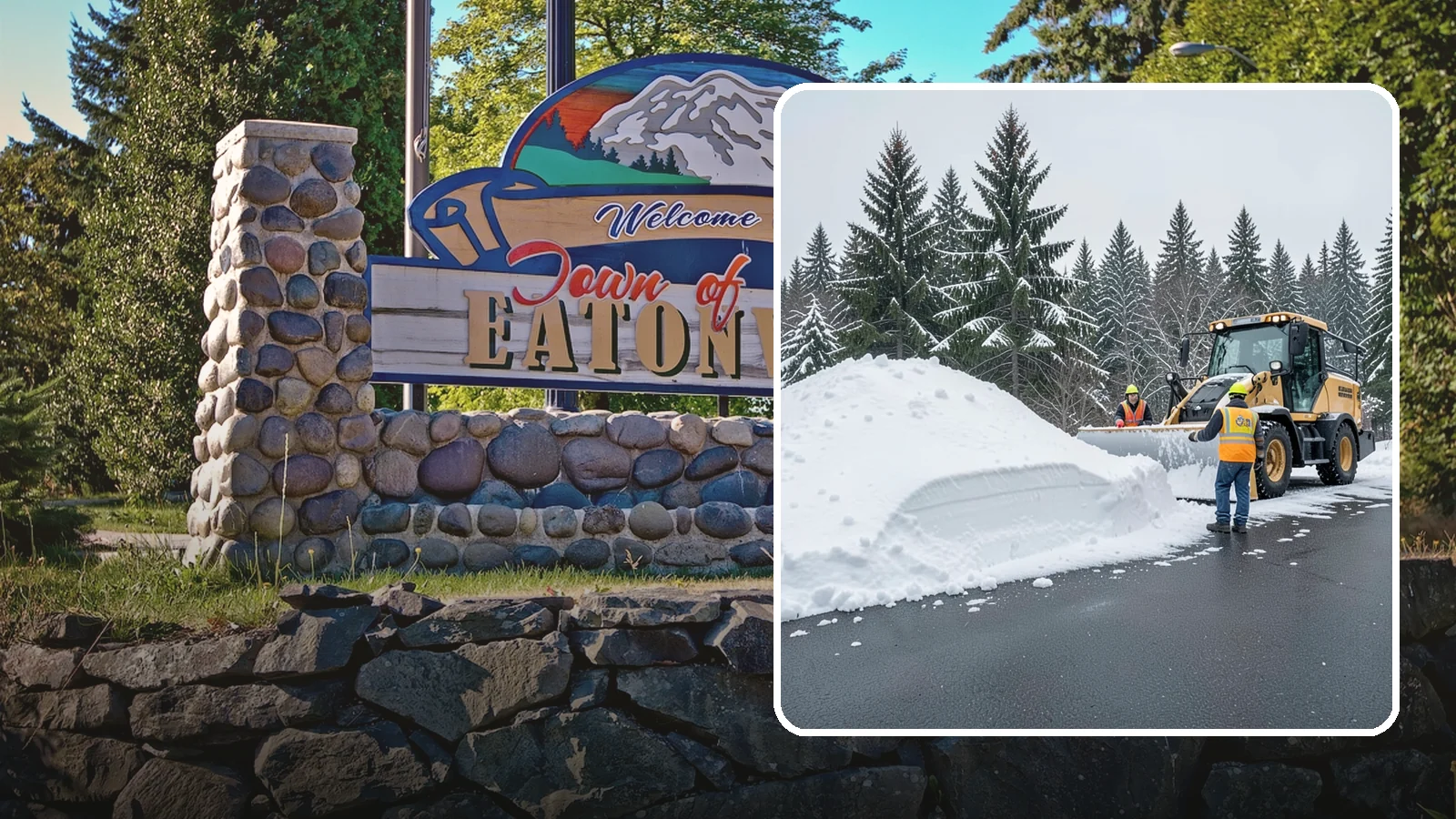 Slush Removal in Eatonville, Pierce County, WA - We remove the messy slush that forms when Western Washington snow meets our marginal freezing temperatures.