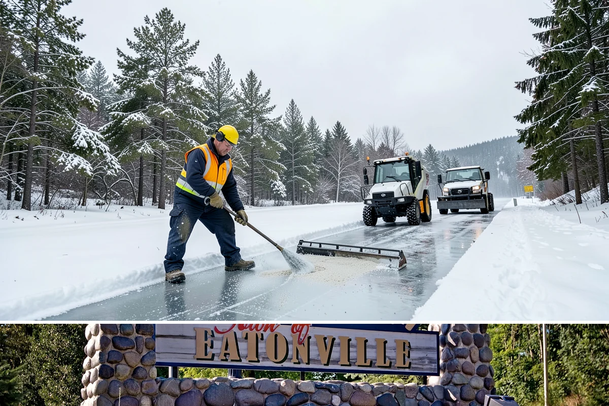 Slush Removal in Eatonville, Pierce County, WA - Slush removal is most frequent from November through February whenever snow falls onto pavement warm enough to partly melt it.