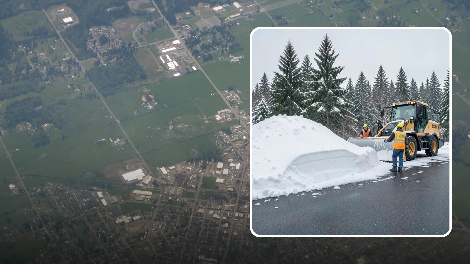 Slush Removal in Enumclaw, King County, WA - We remove the messy slush that forms when Western Washington snow meets our marginal freezing temperatures.