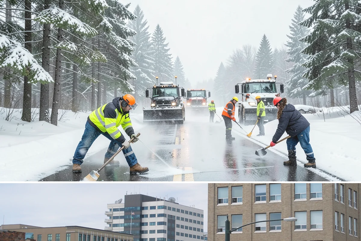 Slush Removal in Everett, Snohomish County, WA - Slush removal is most frequent from November through February whenever snow falls onto pavement warm enough to partly melt it.