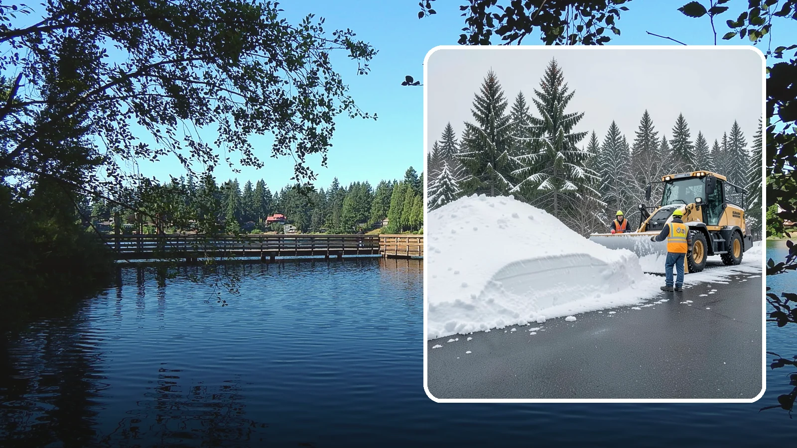 Slush Removal in Federal Way, King County, WA - We remove the messy slush that forms when Western Washington snow meets our marginal freezing temperatures.