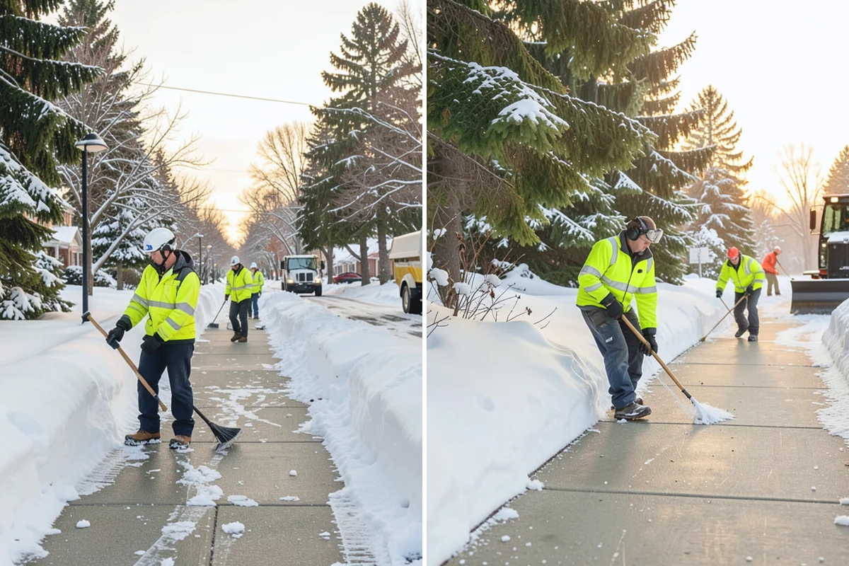 Slush Removal in Gold Bar, Snohomish County, WA - Push and scrape slush from drive lanes and walkways