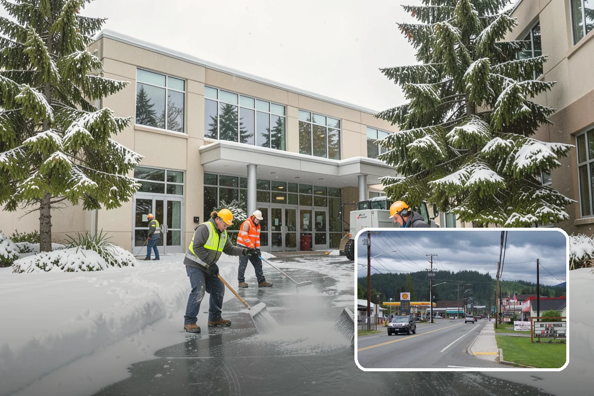 Slush Removal in Granite Falls, Snohomish County, WA - Removal of waterlogged slush before it tracks indoors or refreezes