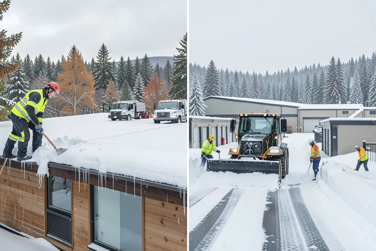 Slush Removal in Granite Falls, Snohomish County, WA - Push and scrape slush from drive lanes and walkways