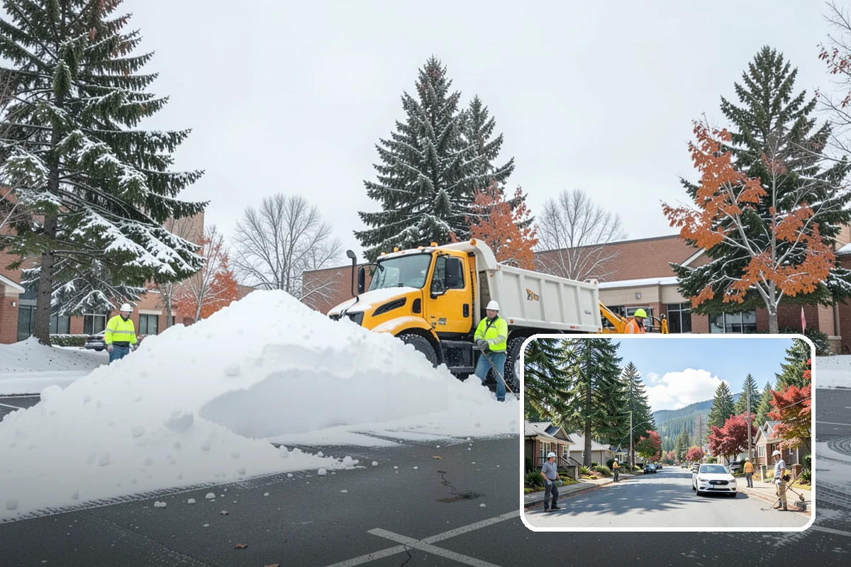 Slush Removal in Hunts Point, King County, WA - Removal of waterlogged slush before it tracks indoors or refreezes